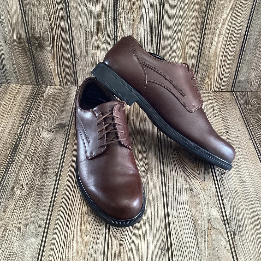 Dunham Men's Jericho Burlington Leather Waterproof Oxford Shoes MCT410SB Size 12